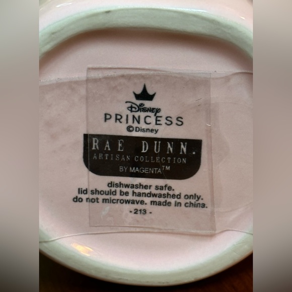 Rae Dunn Ariel …Double Sided Mug - With Mermaid Iridescent Topper - N w/o T - Picture 6 of 8